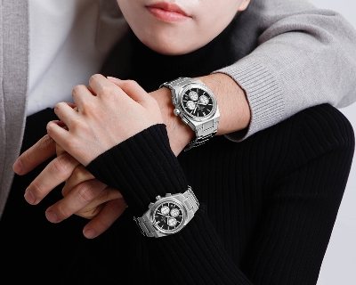 Picture of NAVIFORCE NF8048 Classic Stylish Timeless Love Chronograph Stainless Steel Strap Couples Watches