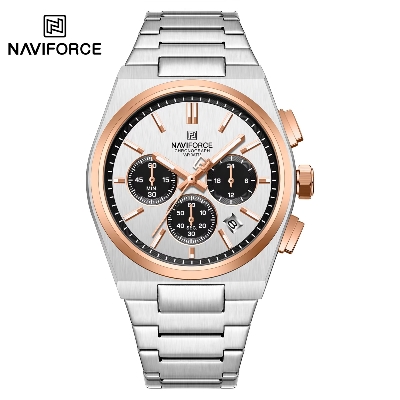Picture of NAVIFORCE NF8048 Classic Business Timeless Chronograph Stainless Steel Strap Men Watches