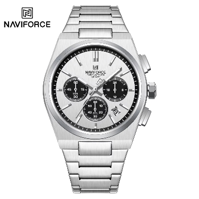 Picture of NAVIFORCE NF8048 Classic Business Timeless Chronograph Stainless Steel Strap Men Watches