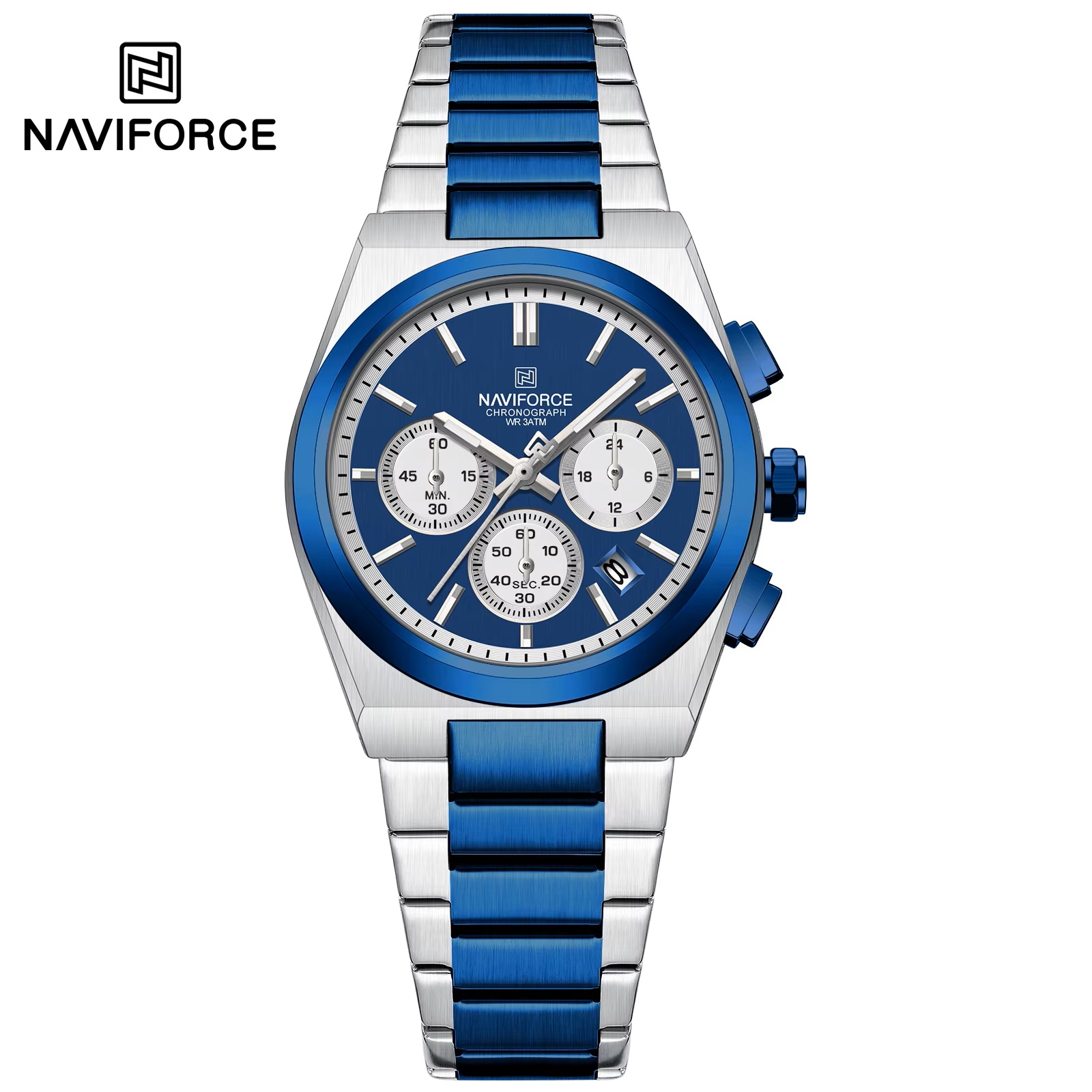 Picture of NAVIFORCE NF8048 Classic Stylish Timeless Love Standard Chronograph Stainless Steel Strap Women Watches