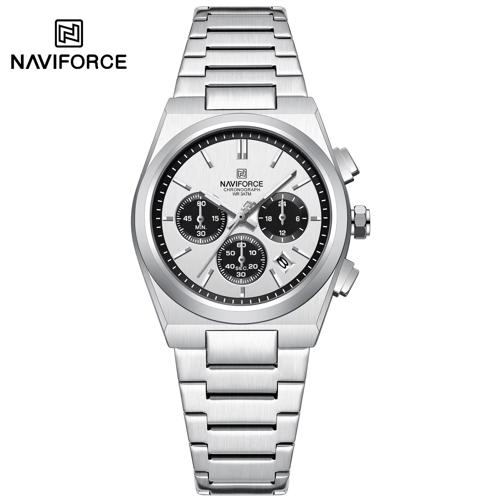 Picture of NAVIFORCE NF8048 Classic Stylish Timeless Love Standard Chronograph Stainless Steel Strap Women Watches