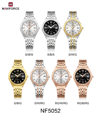 Picture of NAVIFORCE NF5052 Ladies Luxury Watch with Japanese Quartz Movement Elegant Diamond Design Stainless Steel Waterproof Fashion Casual Wristwatch
