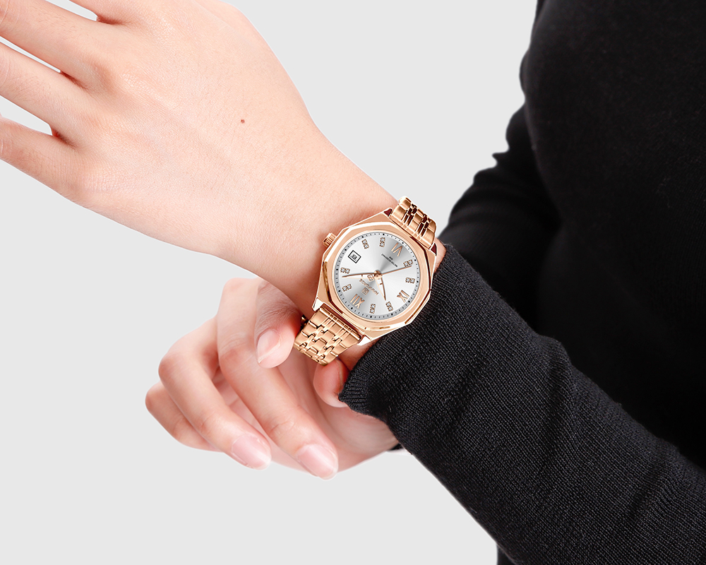 Picture of NAVIFORCE NF5052 Ladies Luxury Watch with Japanese Quartz Movement Elegant Diamond Design Stainless Steel Waterproof Fashion Casual Wristwatch