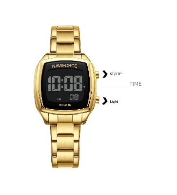 Picture of NAVIFORCE NF5047 Versatile Trendy Square Watch with LCD Movement Luminous Sports Waterproof Unisex Watches