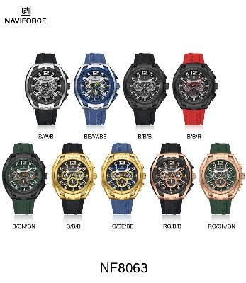 Picture of NAVIFORCE NF8063 Men’s Quartz Chronograph Watch Luminous Waterproof Sports Style with Date and Stopwatch