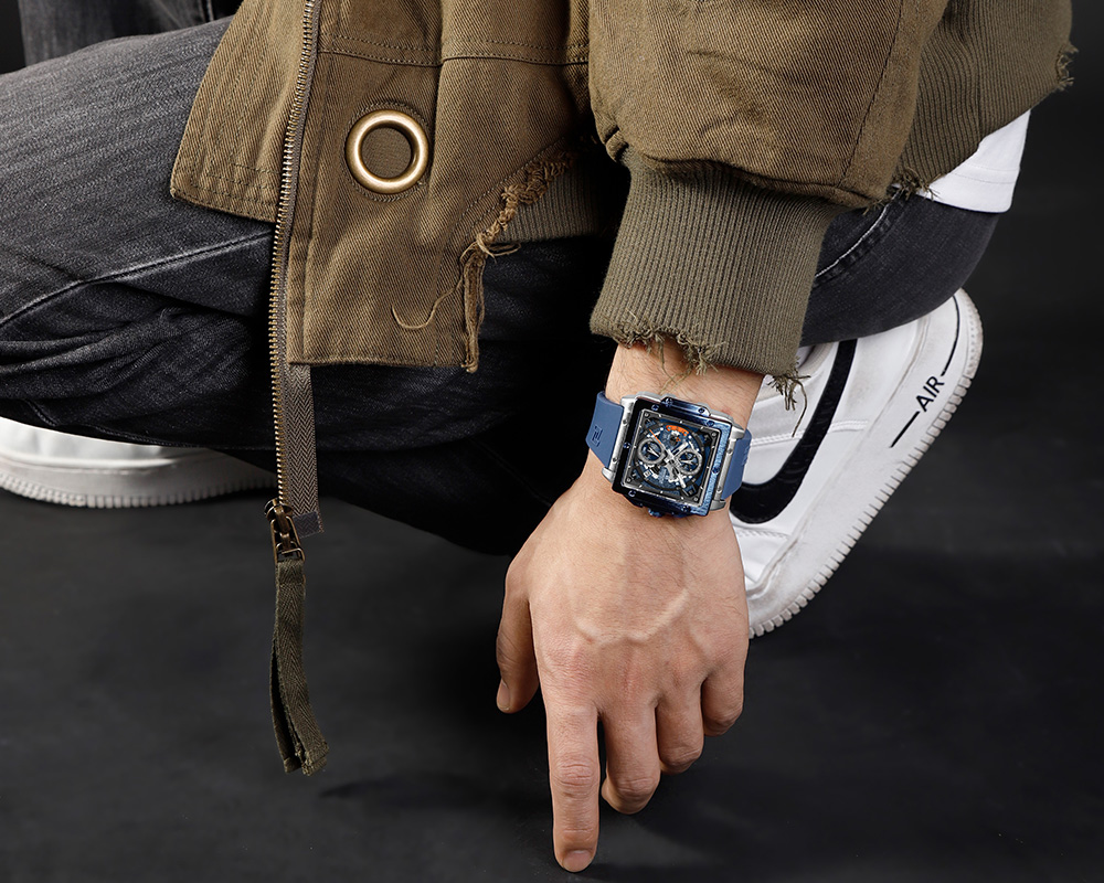 Picture of NAVIFORCE NF8064 Fashion Square Waterproof Luminous Sports Fumed Silica Quartz Chronograph Watch