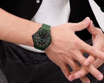 Picture of NAVIFORCE NF9248 Sports Watch Japanese Quartz Movement Waterproof Silicone Strap Date Display