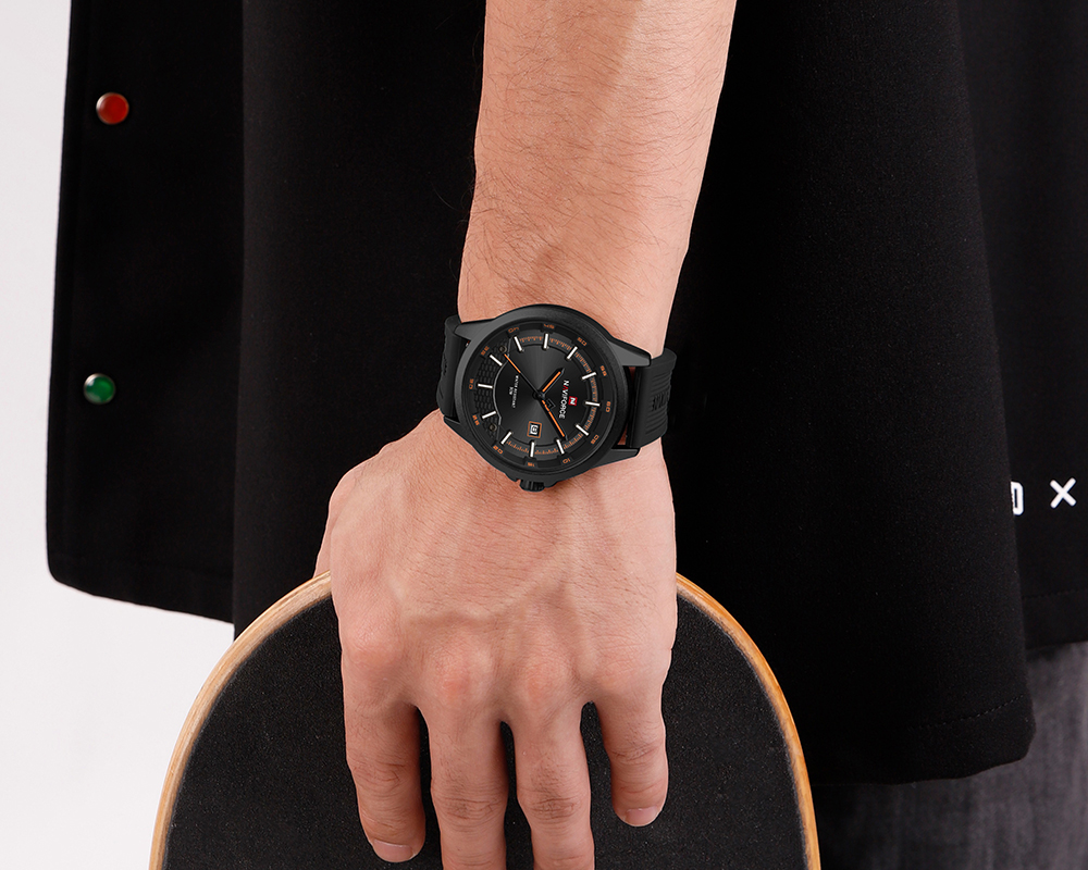 Picture of NAVIFORCE NF9248 Sports Watch Japanese Quartz Movement Waterproof Silicone Strap Date Display