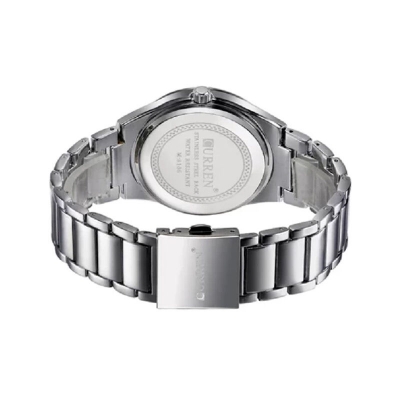 Picture of Curren C8106S Stainless Steel Analog Wrist Watch for Men-Silver White