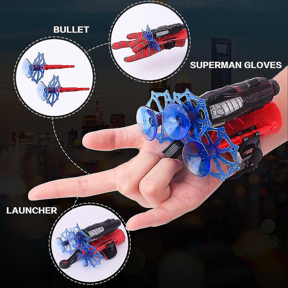 Picture of Spiderman Toy for Kids (Web-shooter Set with Spiderman Gloves) Kids Birthday Gifts