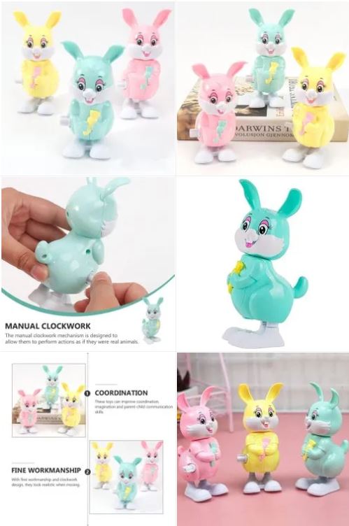 Picture of Cute Rabbit Dancing Rabbit Wind Up Clockwork Key Toy - Baby Toys