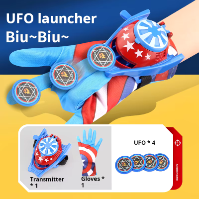 Picture of Spiderman Toy for Boys (4 Pcs Web Play Movie Hero Wrist Plastic Toys & Spiderman Launcher Gloves 1 Pcs with Wrist 1 Launcher Toys Set Special Birthday Gift for Kids)