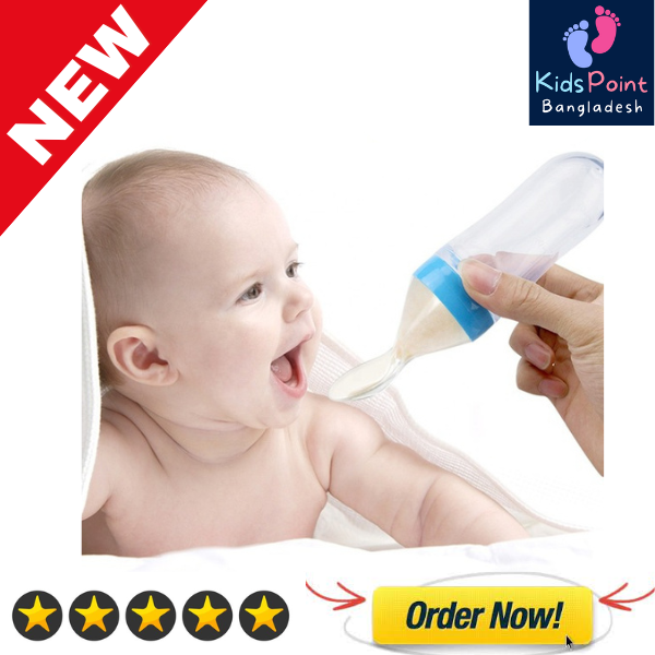 Picture of 90ml Silicone Baby Food Feeder With Dispensing Spoon -1pcs