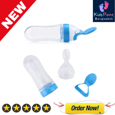 Picture of 90ml Silicone Baby Food Feeder With Dispensing Spoon -1pcs