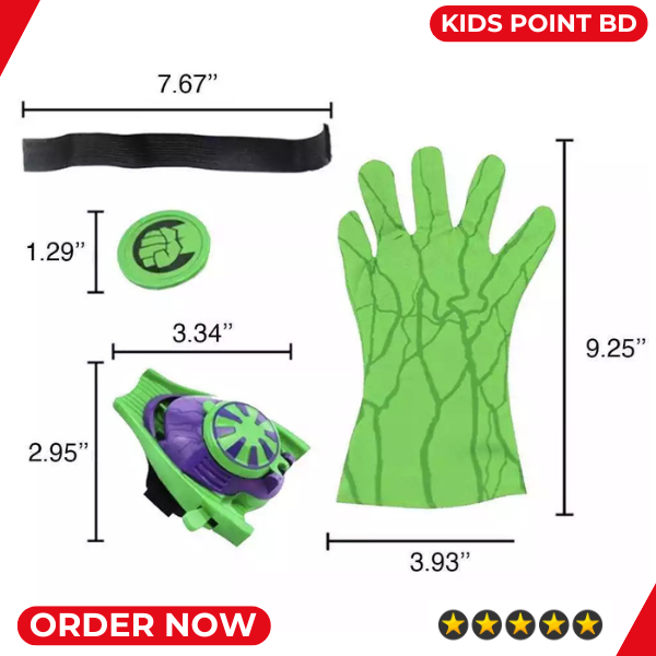 Picture of Hulk Toy for Kids (Web-shooter Set with Hulk Gloves) Kids Birthday Gifts