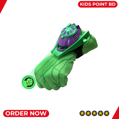 Picture of Avengers Hulk Toys for Kids (4 Pcs Web Plastic Role Play Movie Hero Wrist Toys & Hulk Launcher Gloves 1 Pcs with Wrist Belt Toys Set Special Birthday Gift for Boys and Girls)
