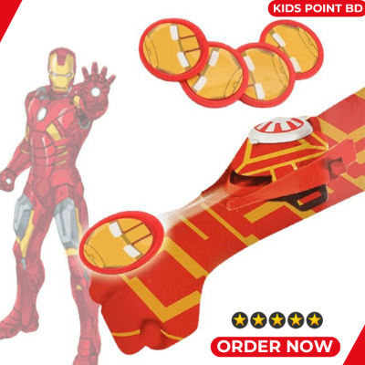 Picture of Iron Man Web Dart Blaster Toys Set - (Avengers Launcher, Glove, 4 Pieces Plastic Role Play Movie Hero Wrist Toy for Kids)