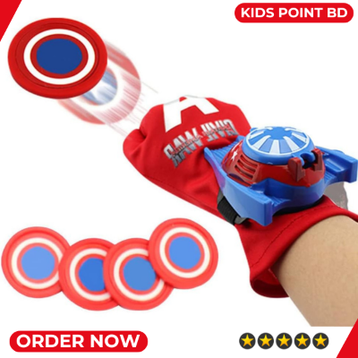 Picture of Avenger Captain America Toys for Kids (The Avengers Captain America Launchers Toy With Glove Action Figure)