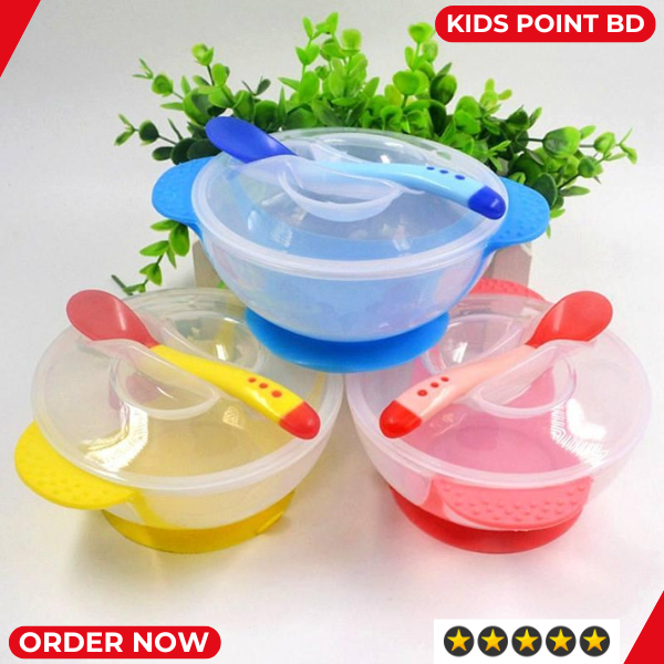 Picture of Baby Bowl Set Combo With Feeding Spoon Baby Tableware Children Food Bowl