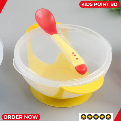 Picture of Baby Bowl Set Combo With Feeding Spoon Baby Tableware Children Food Bowl