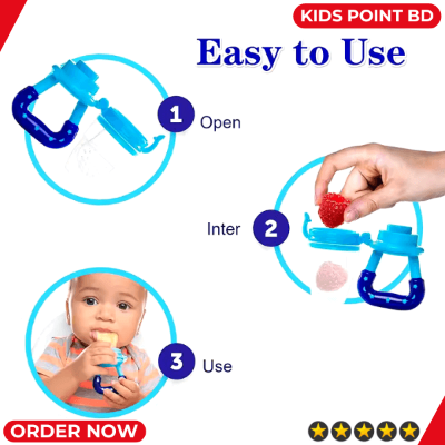 Picture of Baby Fruit Juicer Pacifier Vegetables Meat Feeder Soft Silicone - New Infant Teething Toy Juice Teether Premium