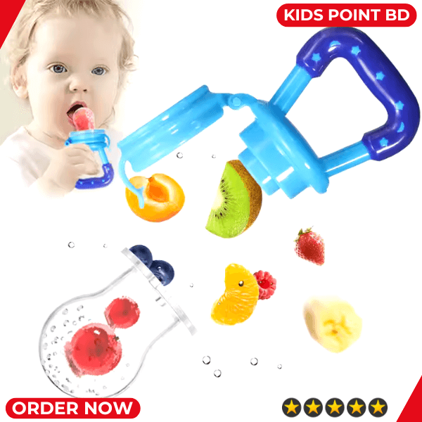 Picture of Baby Fruit Juicer Pacifier Fresh Food Feeder Teething Toy with Mesh Teether - 1 Pcs Multicolor