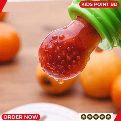 Picture of Baby Fruit Juicer Pacifier Fresh Food Feeder Teething Toy with Mesh Teether - 1 Pcs Multicolor