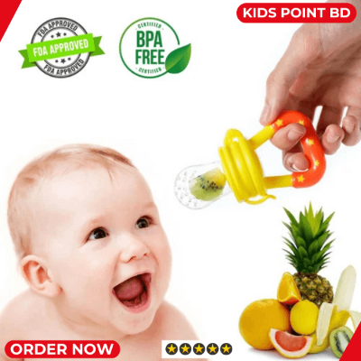 Picture of Baby Fruit Juicer Pacifier Fresh Food Feeder Teething Toy with Mesh Teether - 1 Pcs Multicolor