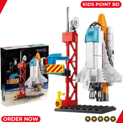 Picture of Space Shuttle Rocket Le go STEM Blocks Space for Child Brain Development (107 Pcs - 130 Pcs) Educational Toys