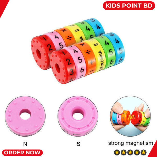 Picture of Children Math Toys Education Learning Magnetic For Kids Puzzle Cube