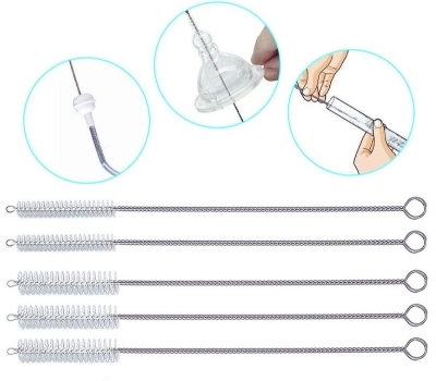 Picture of 3PC Stainless Steel Straw Cleaning Brush Narrow Pipe Cleaner