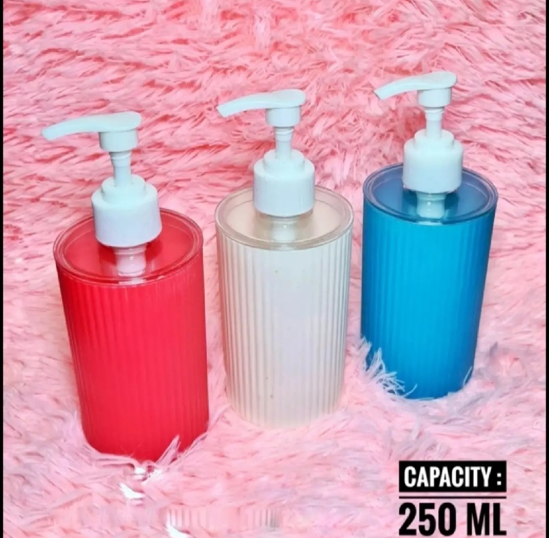 Picture of 1PC Hand Wash Liquid Plastic Bottle Jar 250ML / Bathroom Shop Jar / Hand Wash Liquid Refile Bottle - Multicolour
