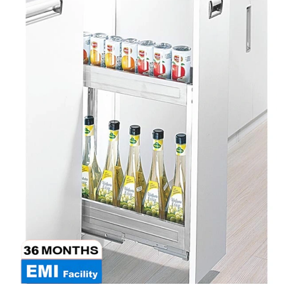 Picture of Wellmax Soft Closing Stainless Steel Spice Rack For Drawer Basket- WDB 23B Best Price
