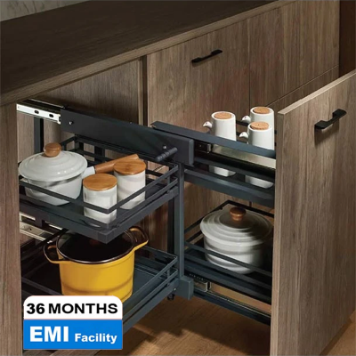 Picture of WELLMAX Kitchen Storage System Magic Corner Basket WMC 17EL