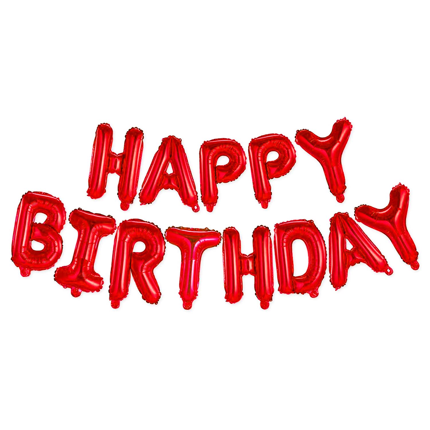 Colorful Happy Birthday Foil Banner Balloons in Multicolor, Black, Red, Golden, Silver, Blue, Pink & Rose Gold- (Pack of 1 Pcs)