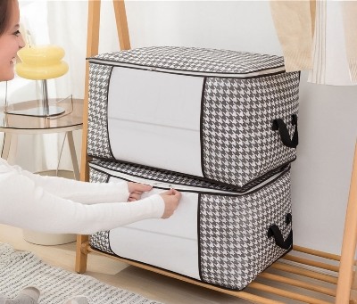 Picture of Printed Premium Quality Quilt Storage Bag Large Capacity Winter Cloth Blanket Storage Organizer