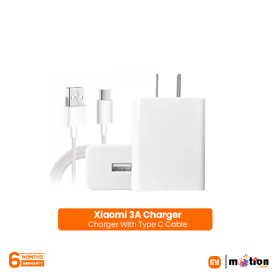 Picture of Xiaomi 3A Charging Adapter with Type-C Cable - White