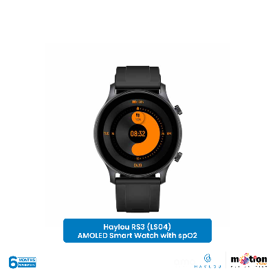 Picture of Haylou RS3 (LS04) AMOLED Smart Watch with spO2 - Black