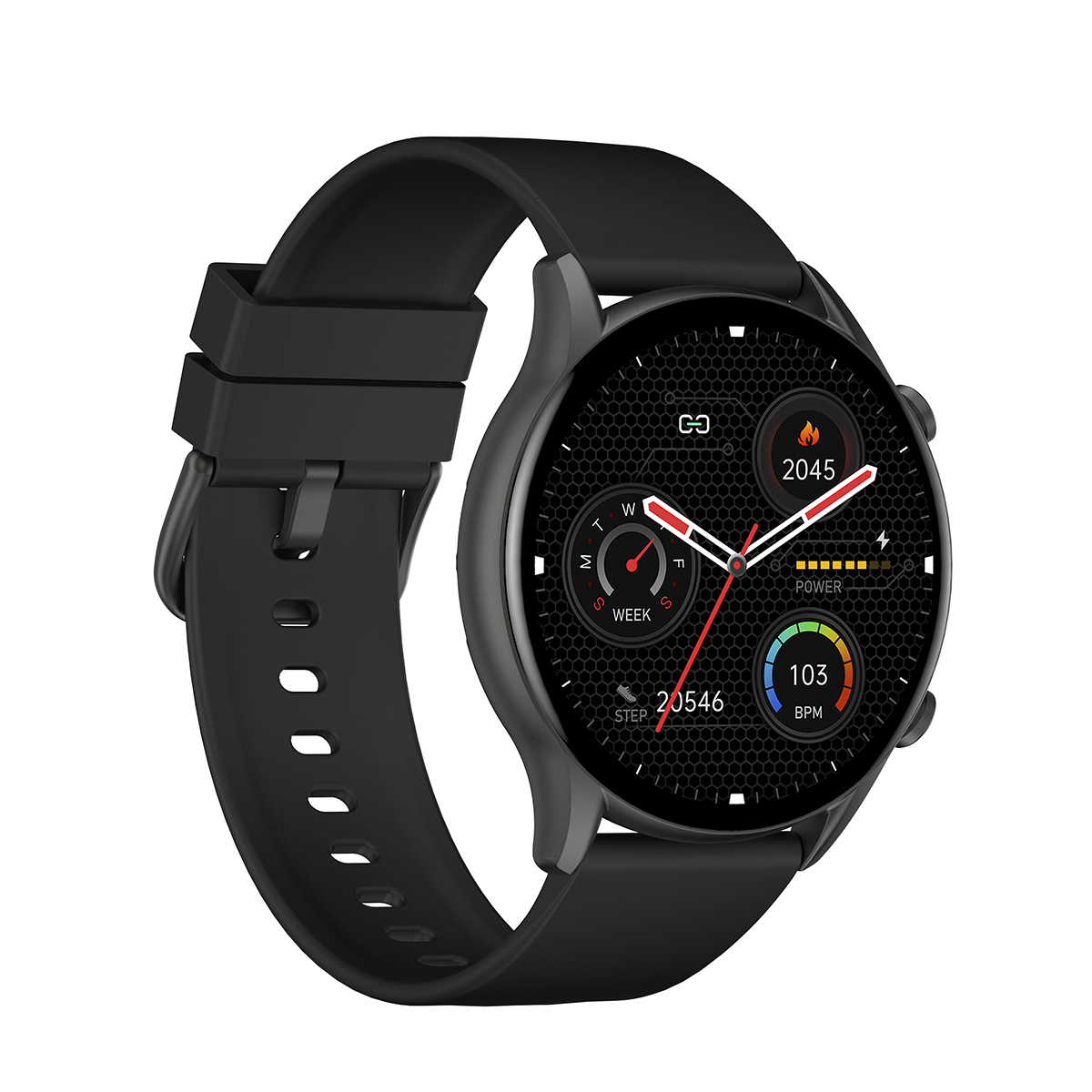 Picture of Kieslect Kr Bluetooth Calling Voice Assistant Music Player IP68 Waterproof Fashion Sports Smart Watch - Black