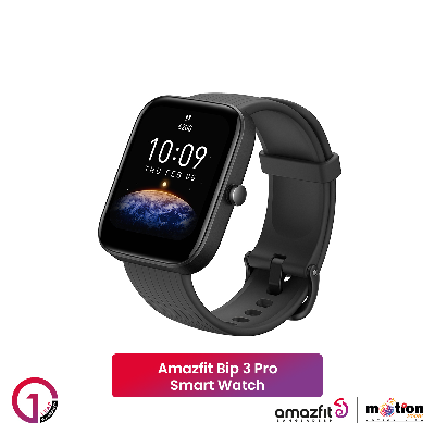 Picture of Amazfit bip 3 Pro 5 ATM Water-resistance & Blood-oxygen Saturation Measurement smart watch global version 1.69 "Large Color Display 60 Sports modes