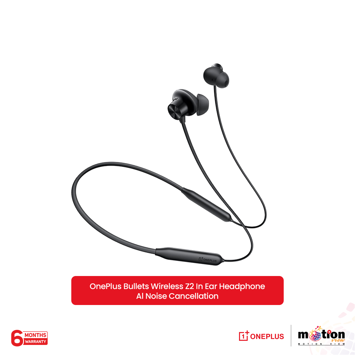 Picture of OnePlus Bullet Z2 Wireless  Bluetooth Headset/Earphone Beyond Bass With 12.4mm bass driver