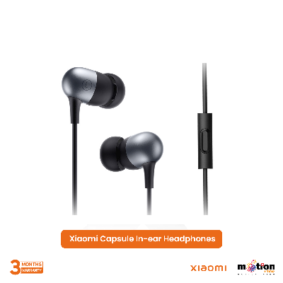 Picture of Xiaomi Capsule Volume Control Vocalism Principle Dynamic 3.5mm In-ear Headphones - Space Gray