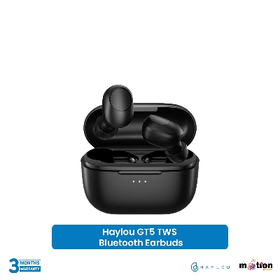 Picture of Haylou GT5 TWS AAC audio codec Bluetooth Earbuds With Low latency sound - Black - Air Buds