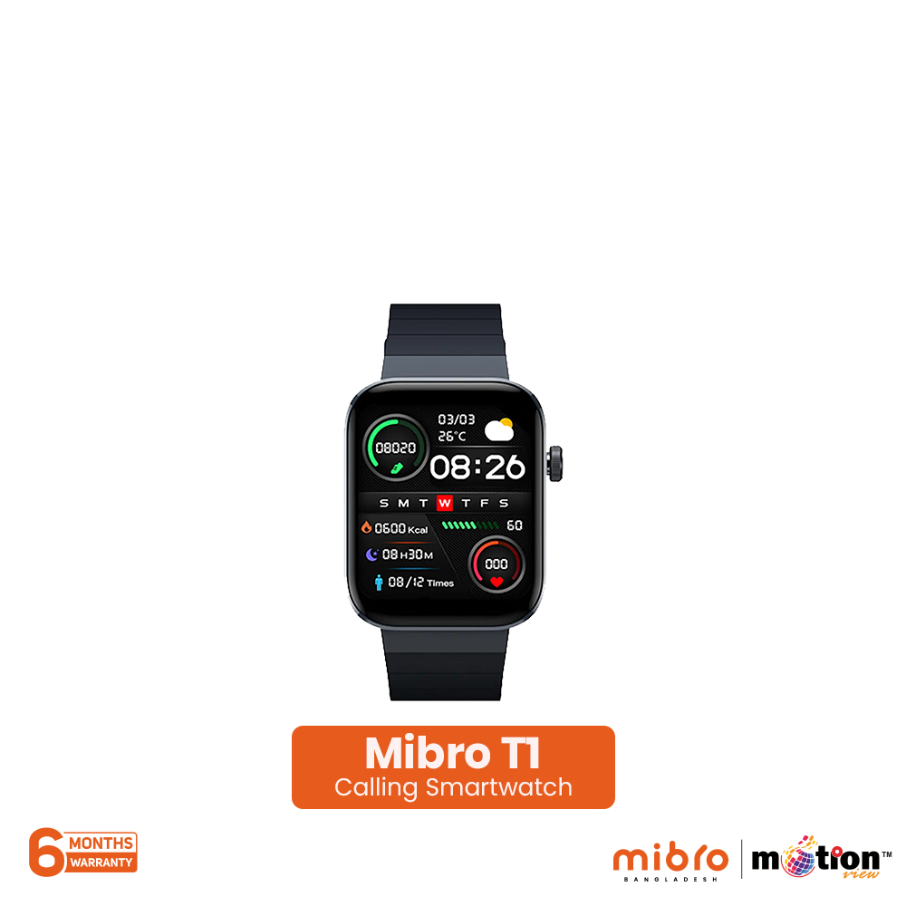 Picture of Mibro T1 Bluetooth calling 1.6inch AMOLED HD display smartwatch With 2ATM waterproof & 20 workout modes