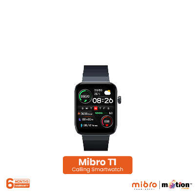 Picture of Mibro T1 Bluetooth calling 1.6inch AMOLED HD display smartwatch With 2ATM waterproof & 20 workout modes