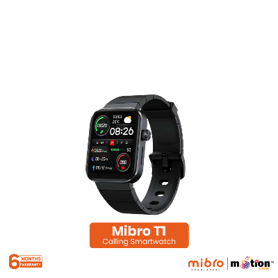 Picture of Mibro T1 Bluetooth calling 1.6inch AMOLED HD display smartwatch With 2ATM waterproof & 20 workout modes