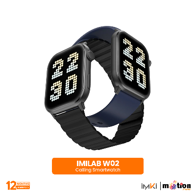 Picture of IMILAB W02 Bluetooth Calling Full Touch Screen Smart Watch - 1.85-inch - Black