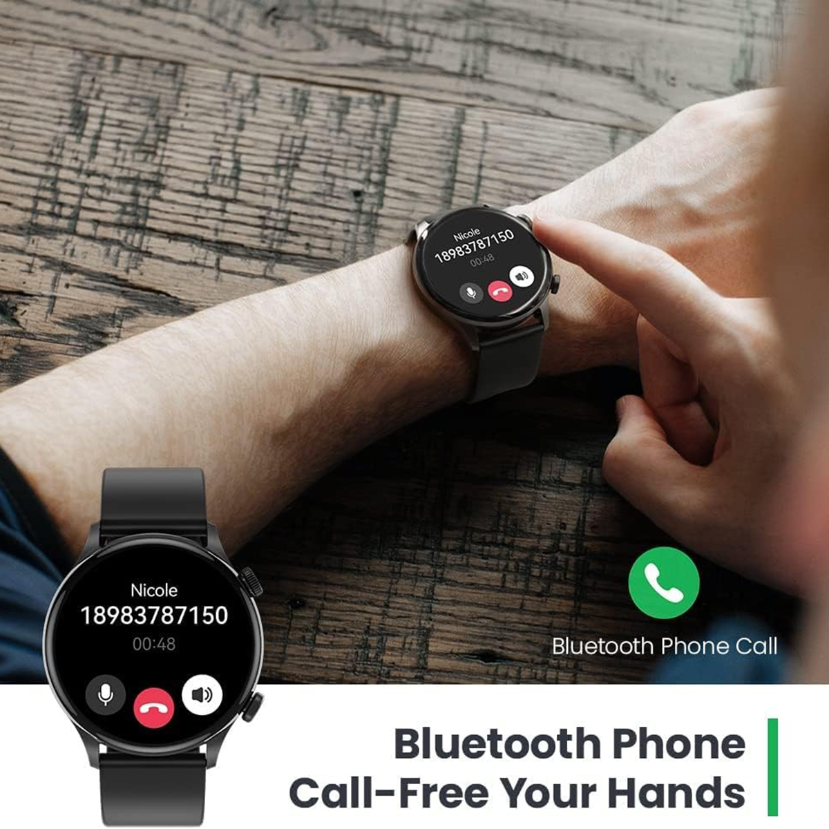 Picture of Haylou Solar Plus RT3 LS16 AMOLED Display Bluetooth Calling Smartwatch & 105 Sport Modes With IP68 Waterproof