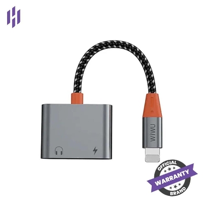 Picture of WiWU LT08 Audio Converter Lightning to Lightning & 3.5mm