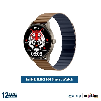 Picture of IMIKI TG1 Bluetooth Calling Blood Pressure Monitor Smart Watch With Always On Display & ( Dual Strap )